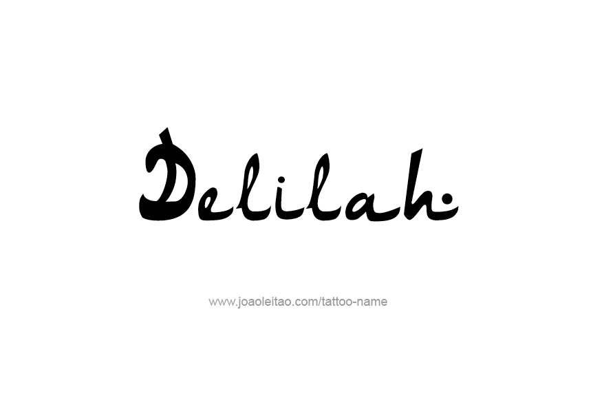 Tattoo Design Name Delilah   