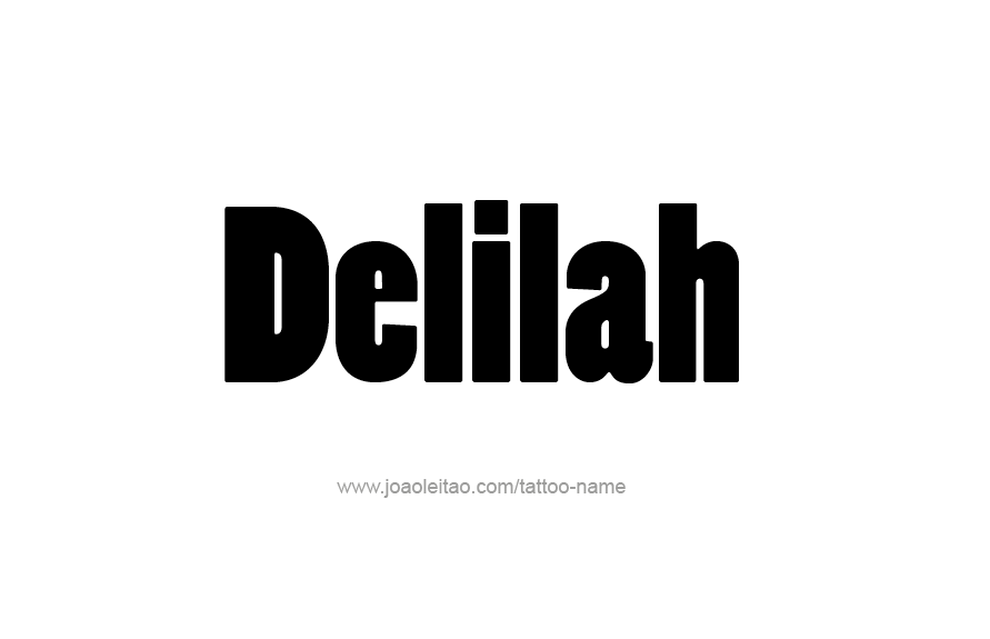 Tattoo Design Name Delilah   