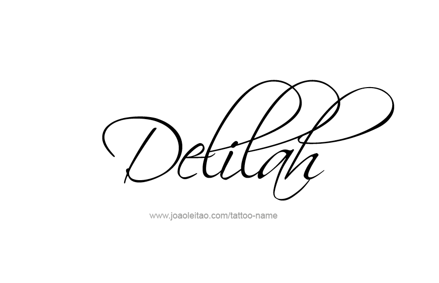 Tattoo Design Name Delilah   