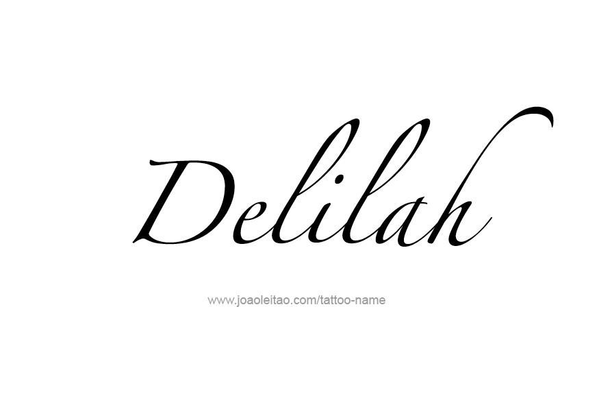 Tattoo Design Name Delilah   