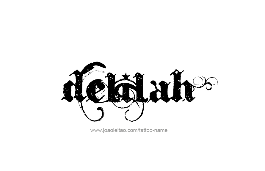 Tattoo Design Name Delilah   