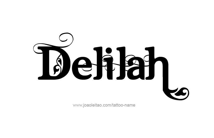 Tattoo Design Name Delilah   