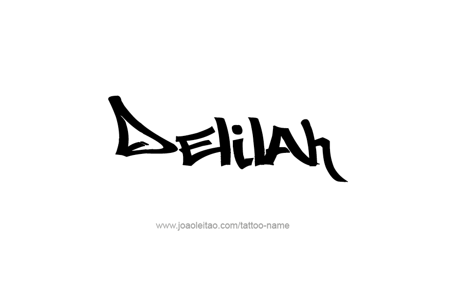 Tattoo Design Name Delilah   