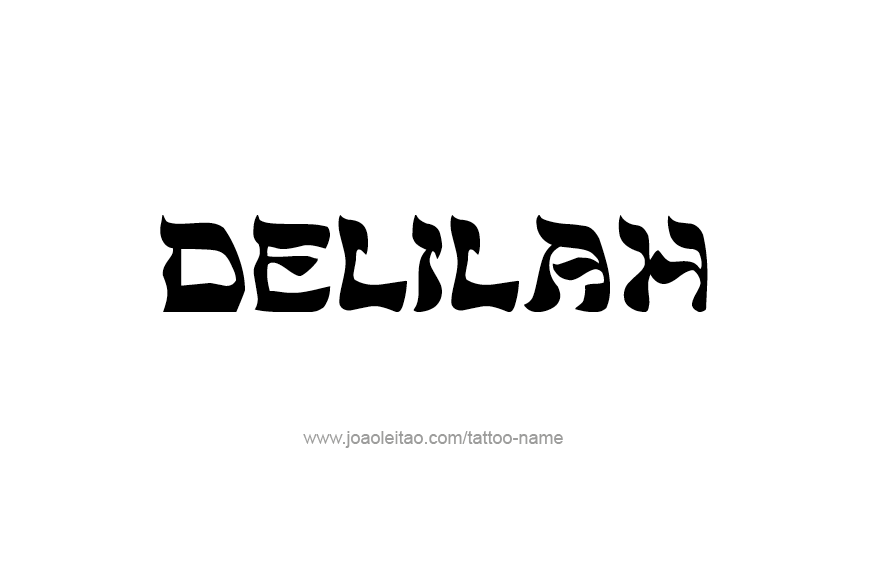 Tattoo Design Name Delilah   