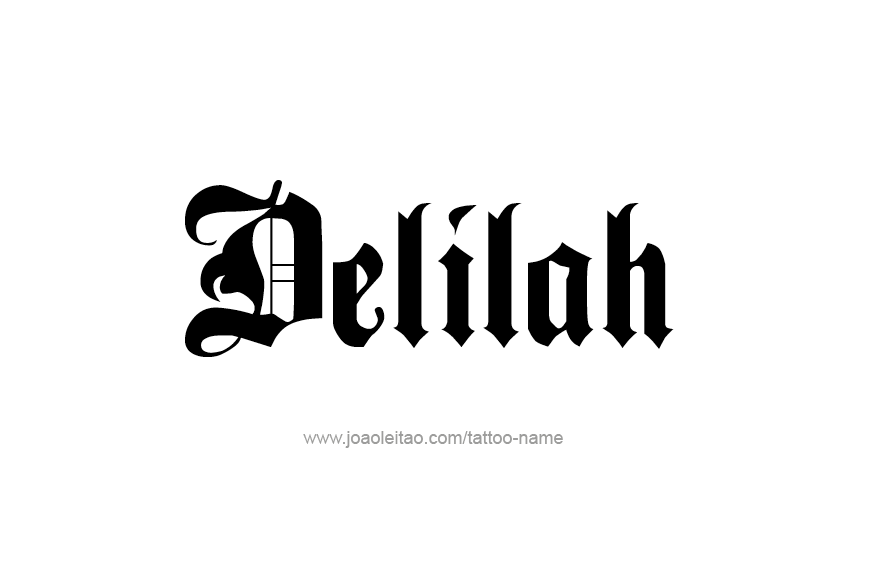 Tattoo Design Name Delilah   