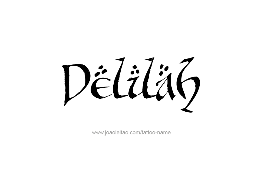 Tattoo Design Name Delilah   