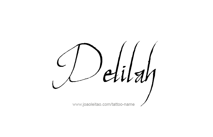 Tattoo Design Name Delilah   