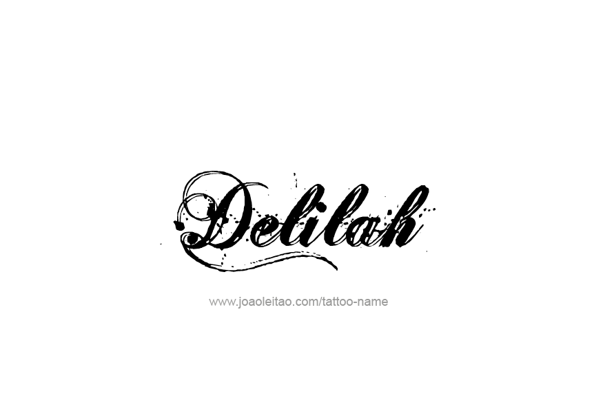 Delilah Name Tattoo Designs