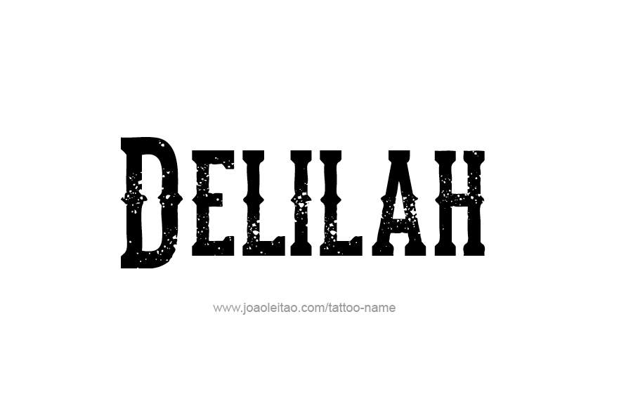 Tattoo Design Name Delilah   