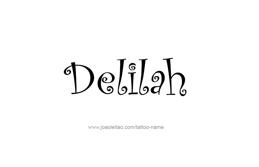 Tattoo Design Name Delilah   