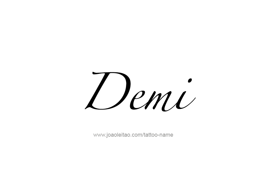 Tattoo Design Name Demi   