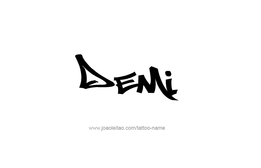 Tattoo Design Name Demi   