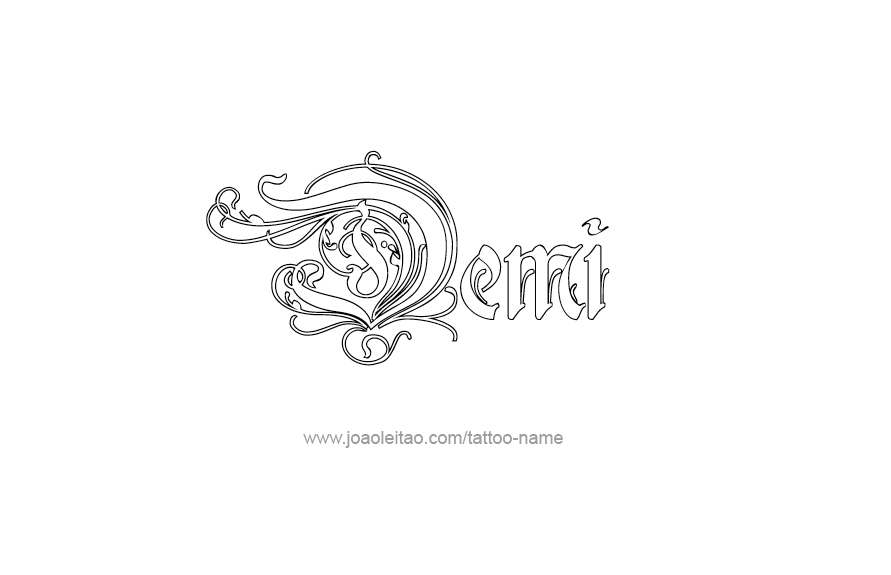 Tattoo Design Name Demi   