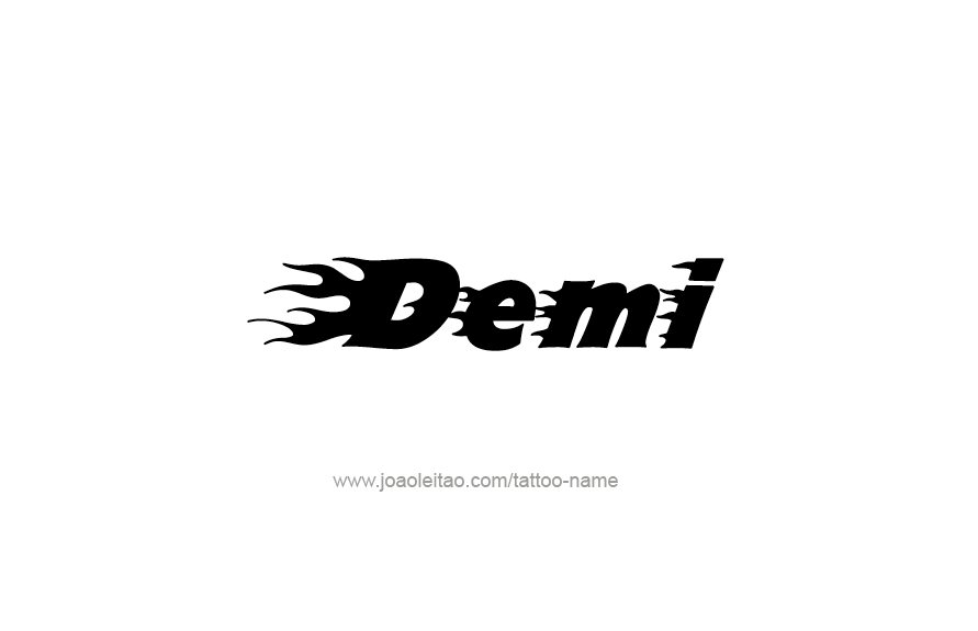 Tattoo Design Name Demi   