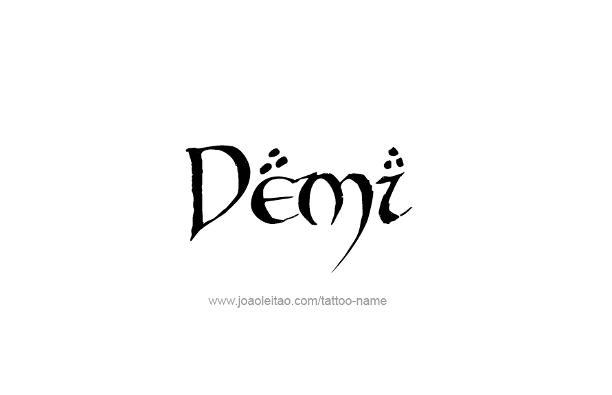 Tattoo Design Name Demi   