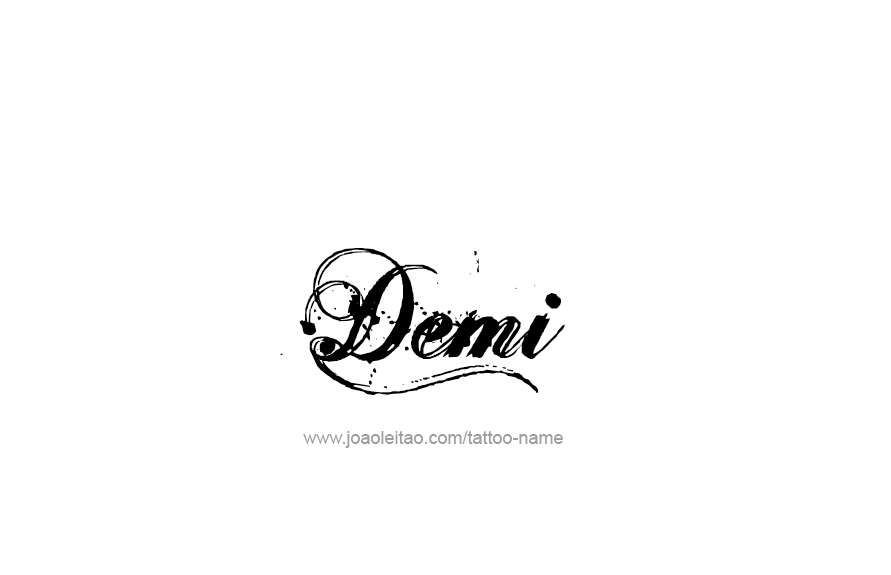 Tattoo Design Name Demi   