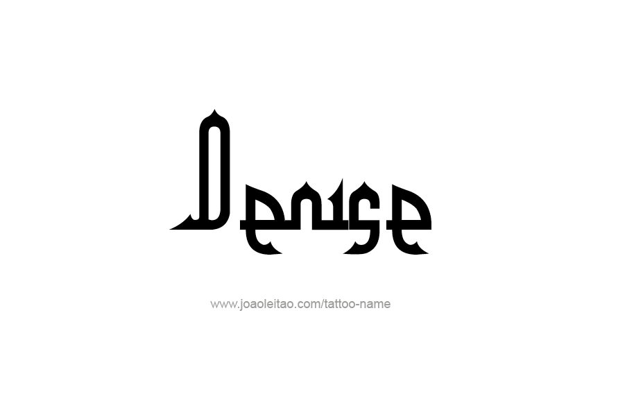 Tattoo Design Name Denise   