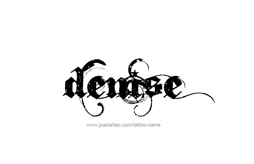 Tattoo Design Name Denise   