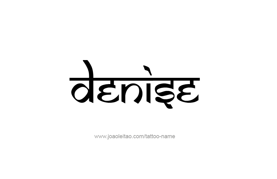 Tattoo Design Name Denise   