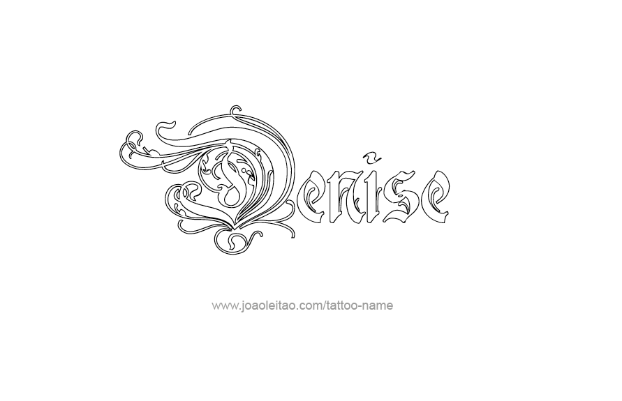 Tattoo Design Name Denise   