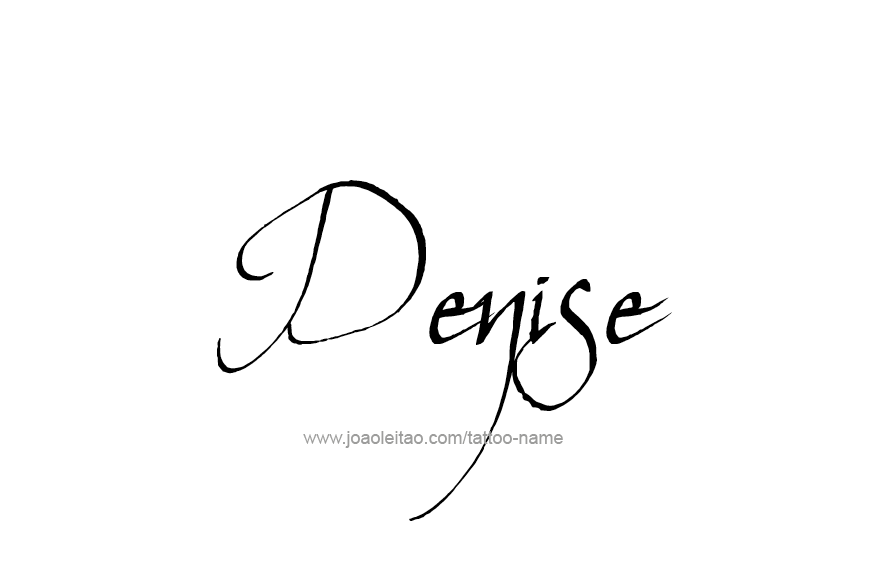 Tattoo Design Name Denise   