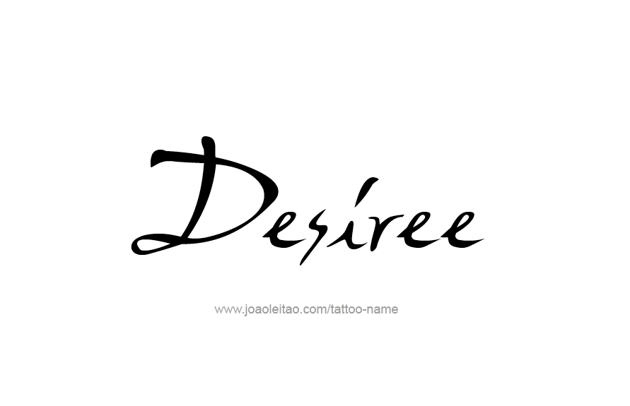 Tattoo Design Name Desiree   