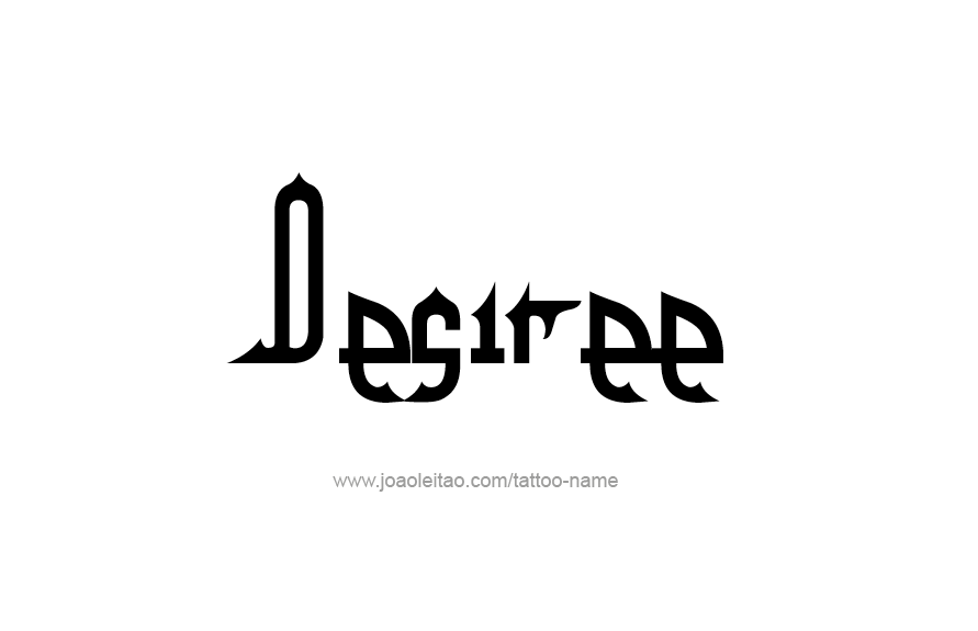 Tattoo Design Name Desiree   