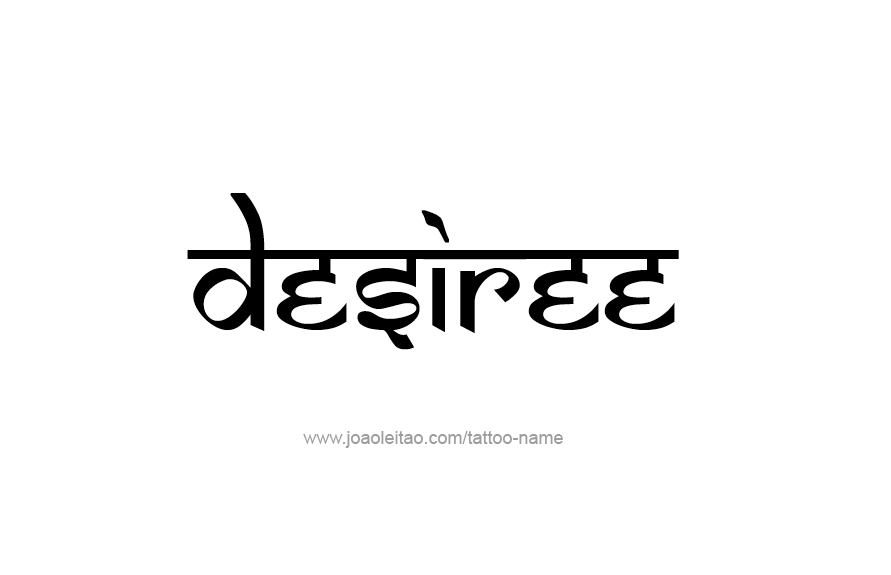 Tattoo Design Name Desiree   