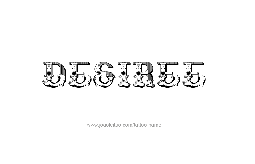 Tattoo Design Name Desiree   