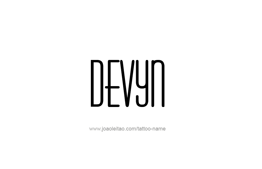 Tattoo Design Name Devyn   