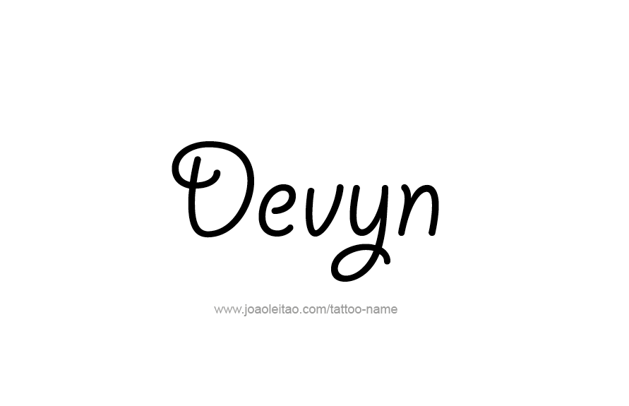 Tattoo Design Name Devyn   