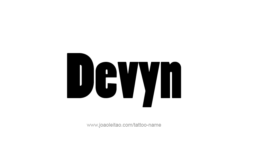 Tattoo Design Name Devyn   