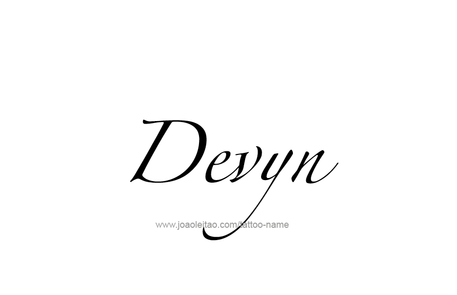 Tattoo Design Name Devyn   