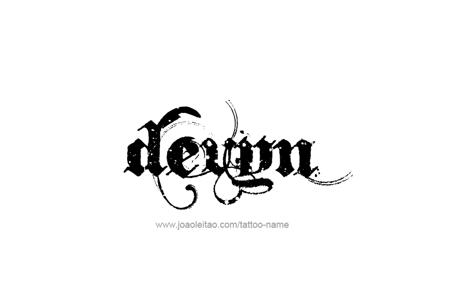 Tattoo Design Name Devyn   