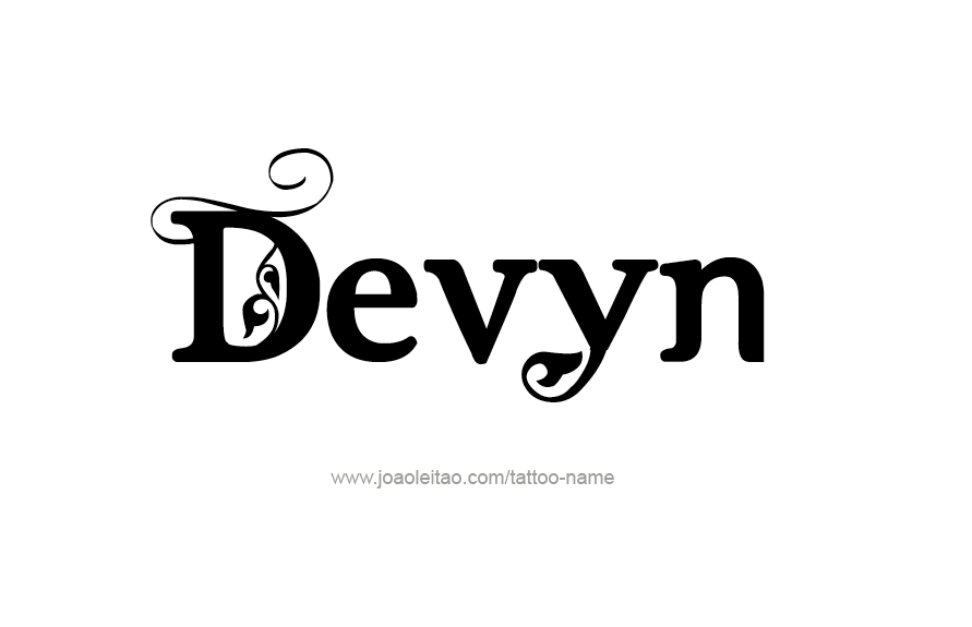 Tattoo Design Name Devyn   