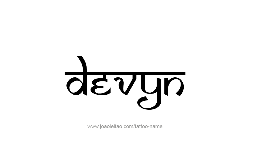 Tattoo Design Name Devyn   