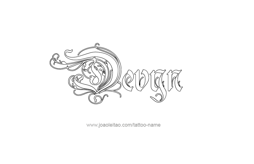 Tattoo Design Name Devyn   