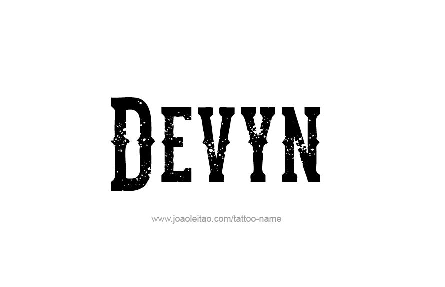 Tattoo Design Name Devyn   