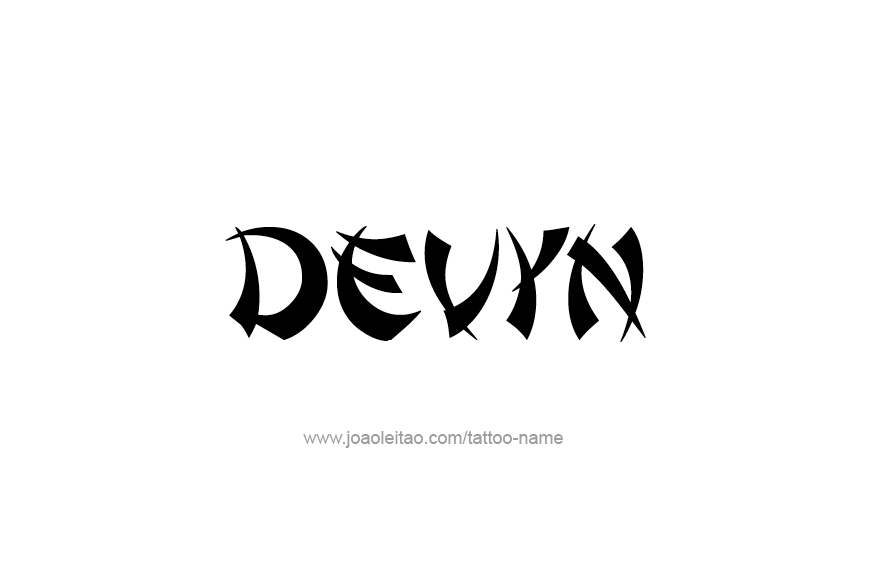 Tattoo Design Name Devyn   