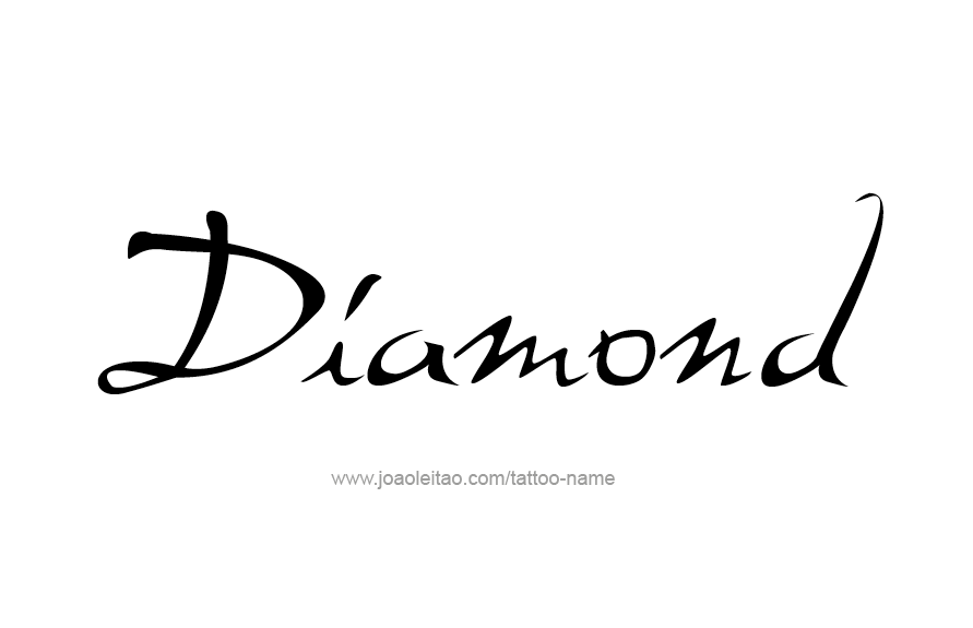 Tattoo Design Name Diamond   