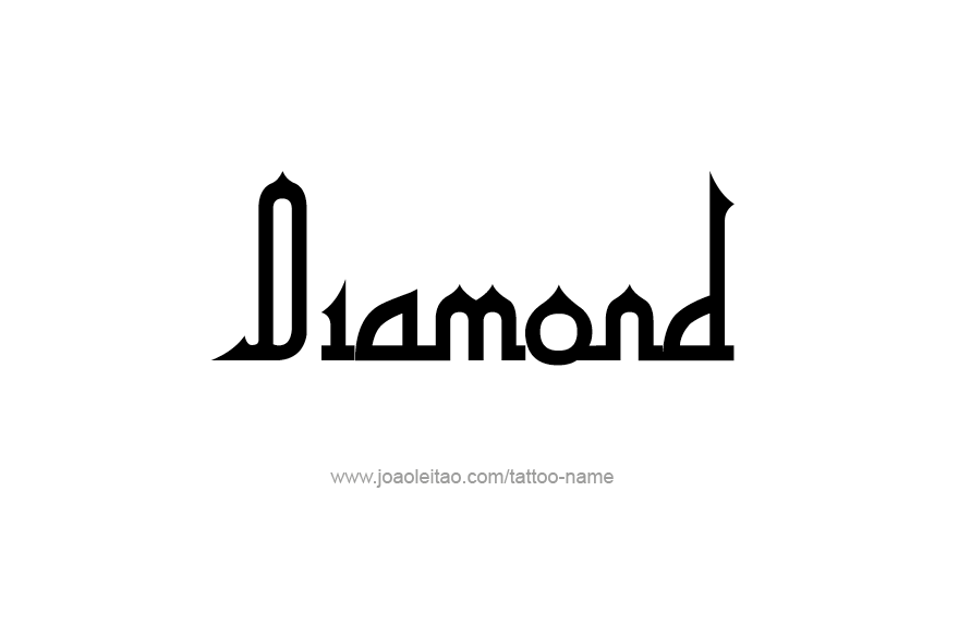 Tattoo Design Name Diamond   