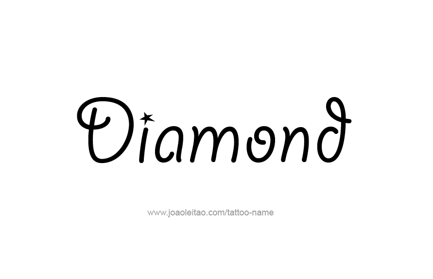 Tattoo Design Name Diamond   