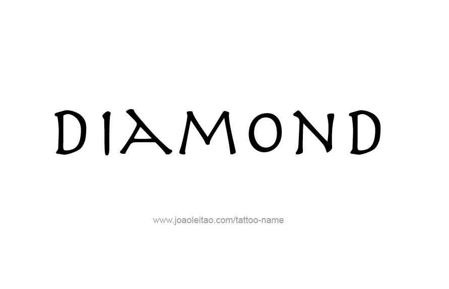 Tattoo Design Name Diamond   