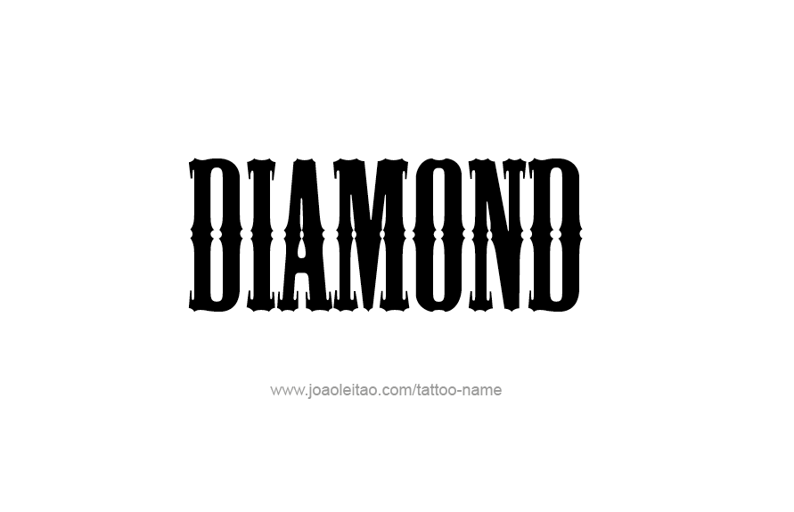 Tattoo Design Name Diamond   