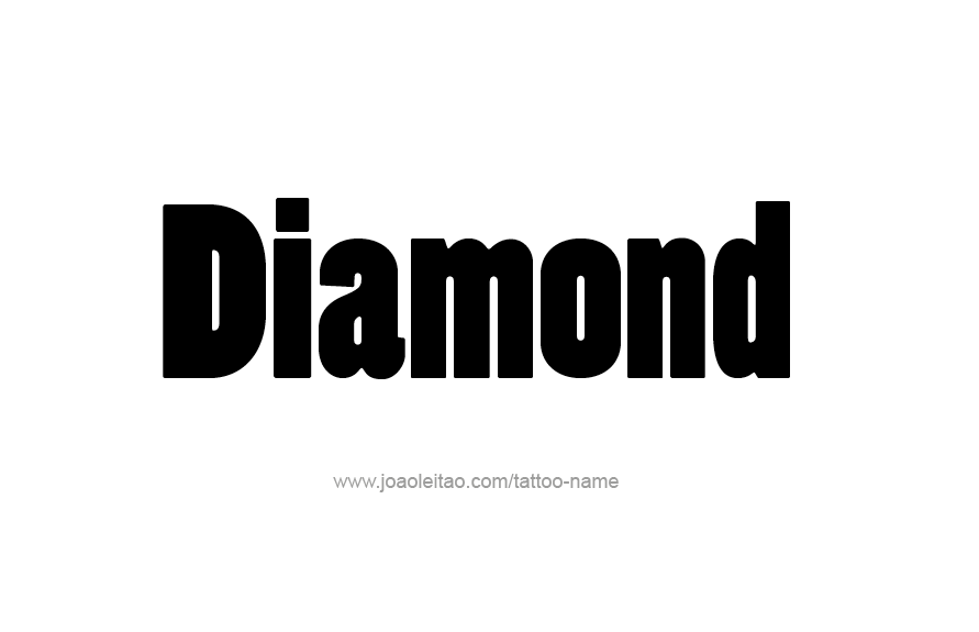 Tattoo Design Name Diamond   