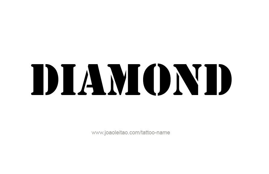 Tattoo Design Name Diamond   