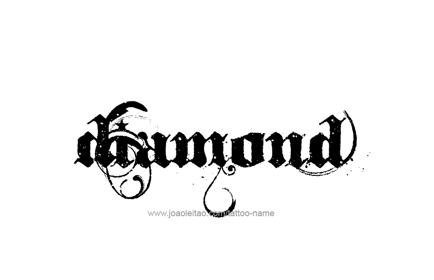 Tattoo Design Name Diamond   