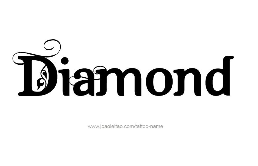 Tattoo Design Name Diamond   