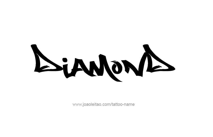 Tattoo Design Name Diamond   