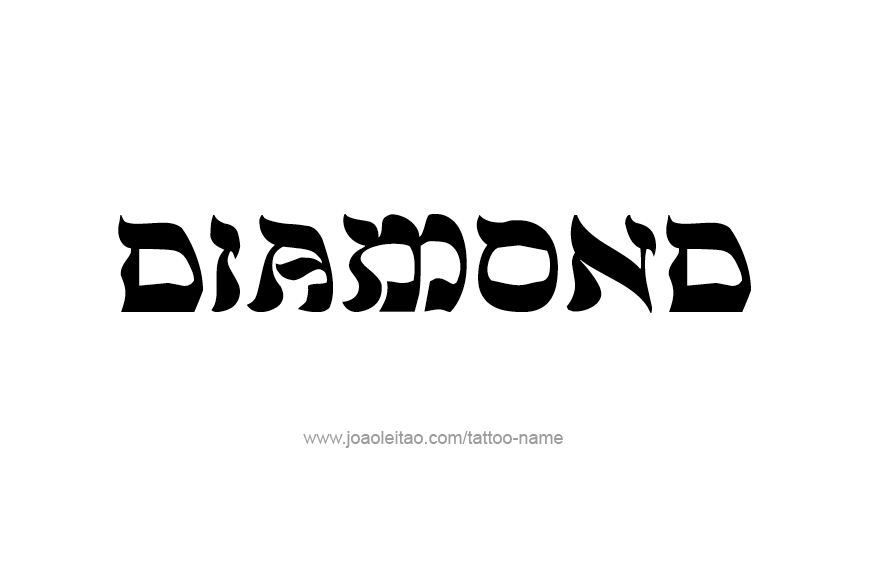 Tattoo Design Name Diamond   